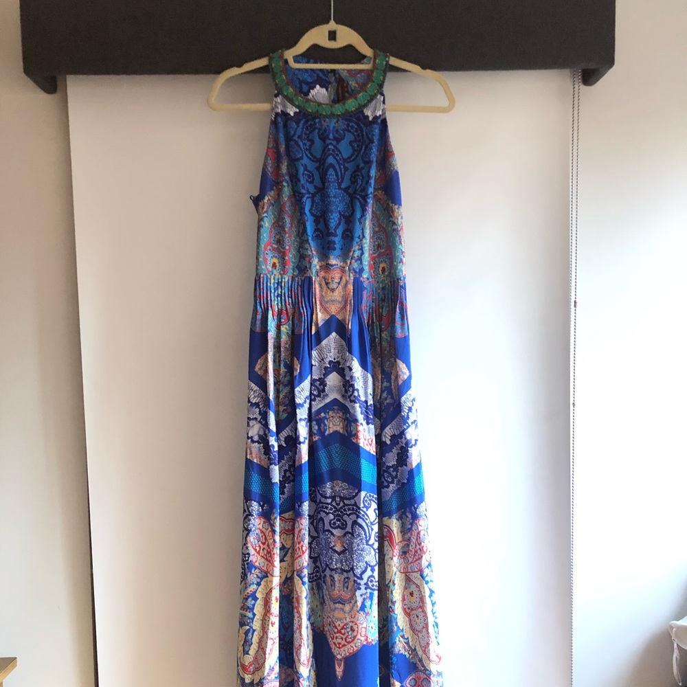scarf print dress